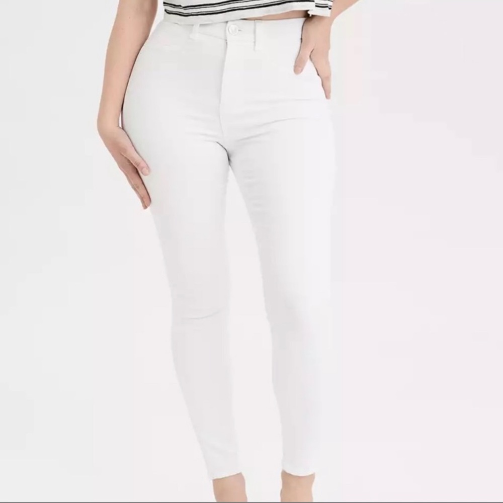 American Eagle White Curvy Super Hi-Rise Jeggings Size 24 NEW WITHOUT TAGS